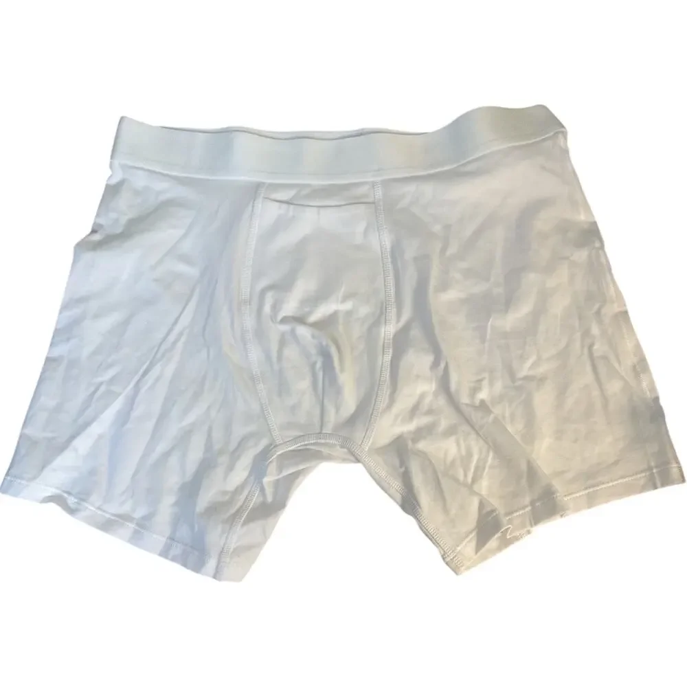 Quince Men’s Organic Cotton Stretch Boxer Briefs 3 Pack White M NWT